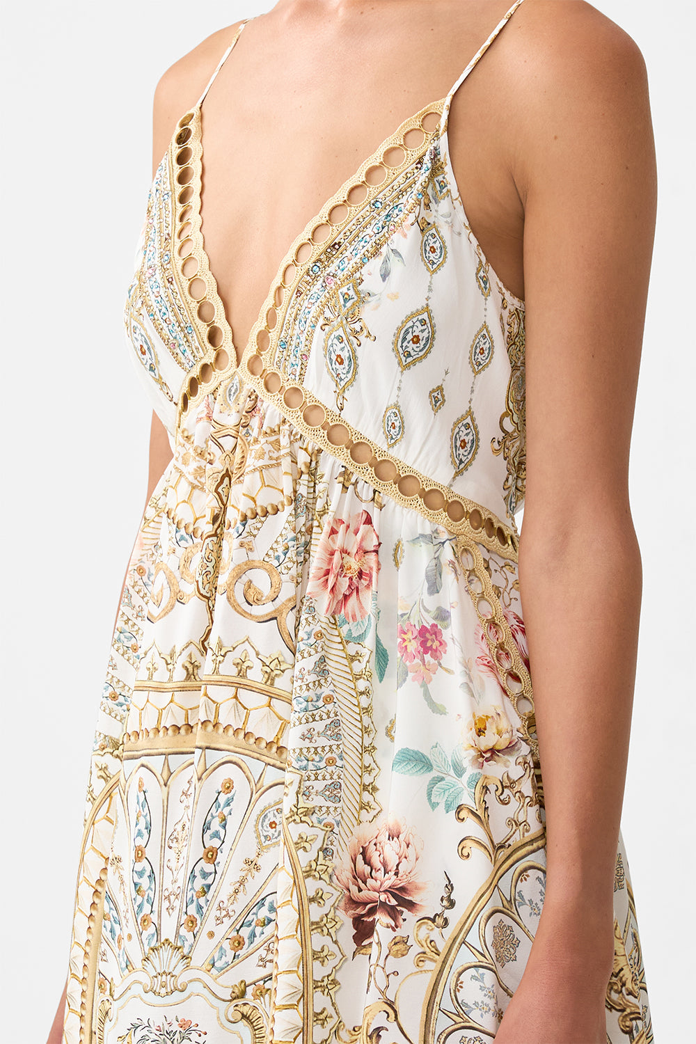 STRAPPY HIGH LOW DRESS WITH POCKETS OTTOMAN DYNASTY