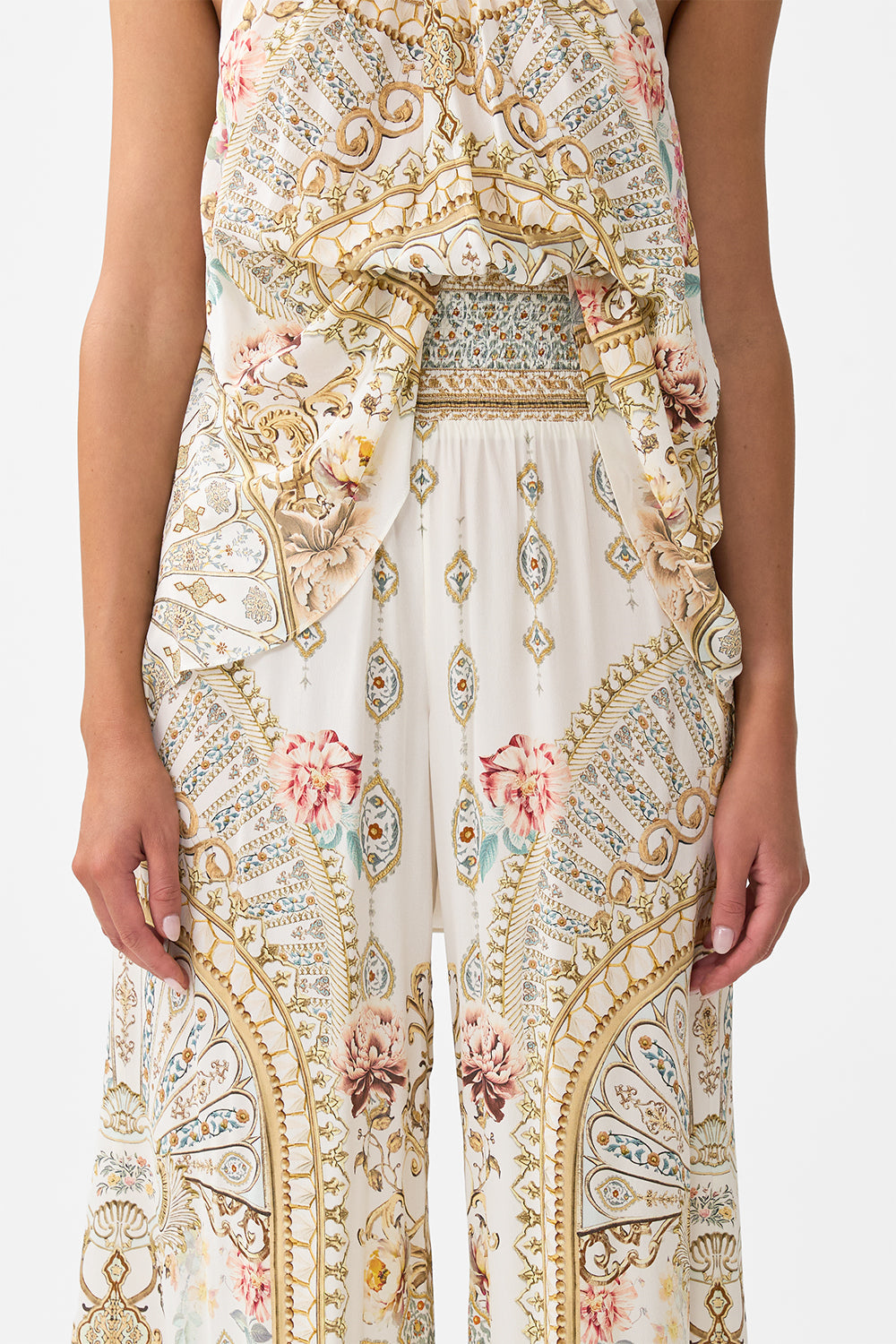 SHIRRED WAIST PANT OTTOMAN DYNASTY