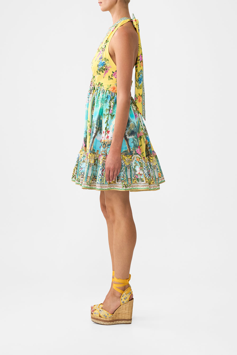 RUFFLE HEM HALTER SHORT DRESS TALES OF TOPKAPI PALACE