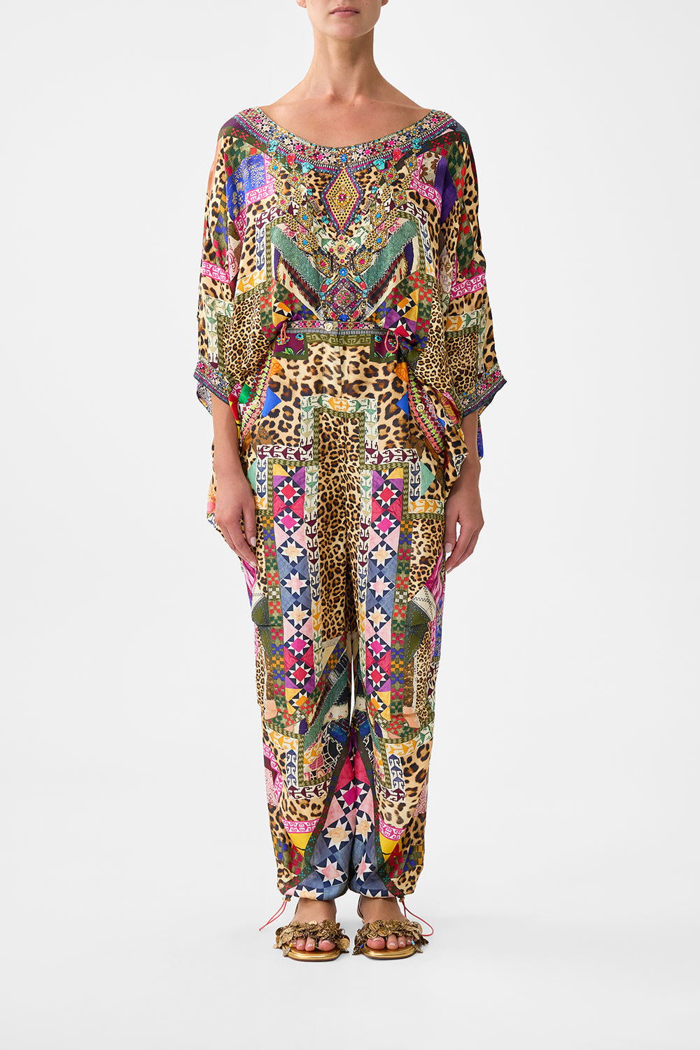 PARACHUTE PANT EMBROIDERED EVER AFTER