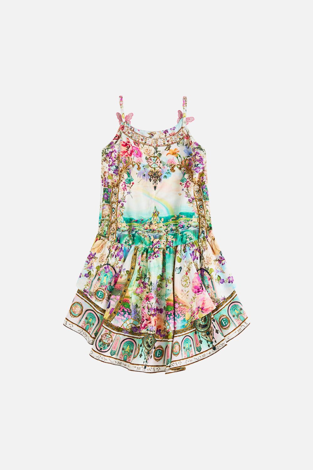 KIDS TIERED HI-LO PARTY DRESS 12-14 MUNCHKINLAND