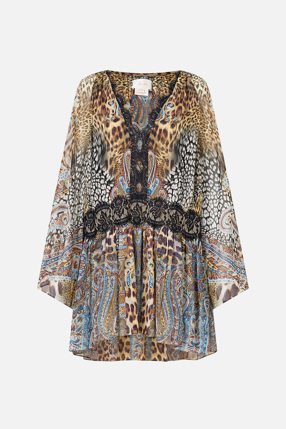 RELAXED SHORT DRESS WITH DROPPED WAIST ISTANBUL ANIMALIA