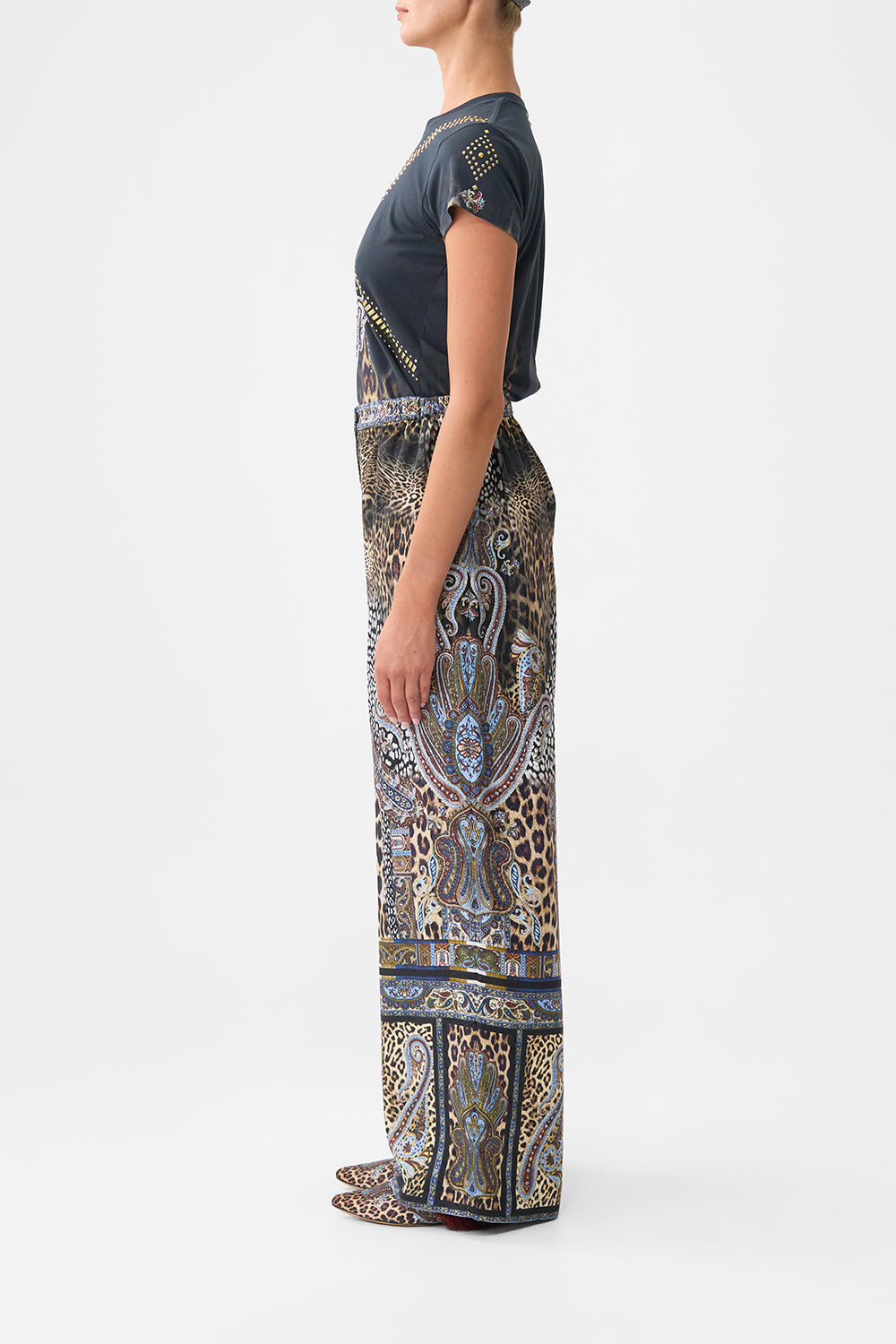 BUTTON FRONT LOUNGE PANT ISTANBUL ANIMALIA
