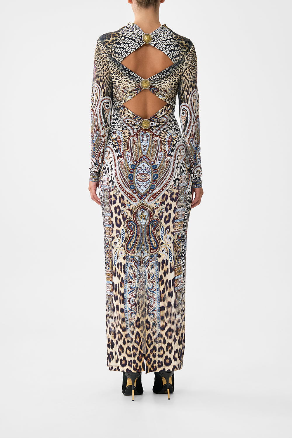 BACK DETAIL JERSEY DRESS ISTANBUL ANIMALIA