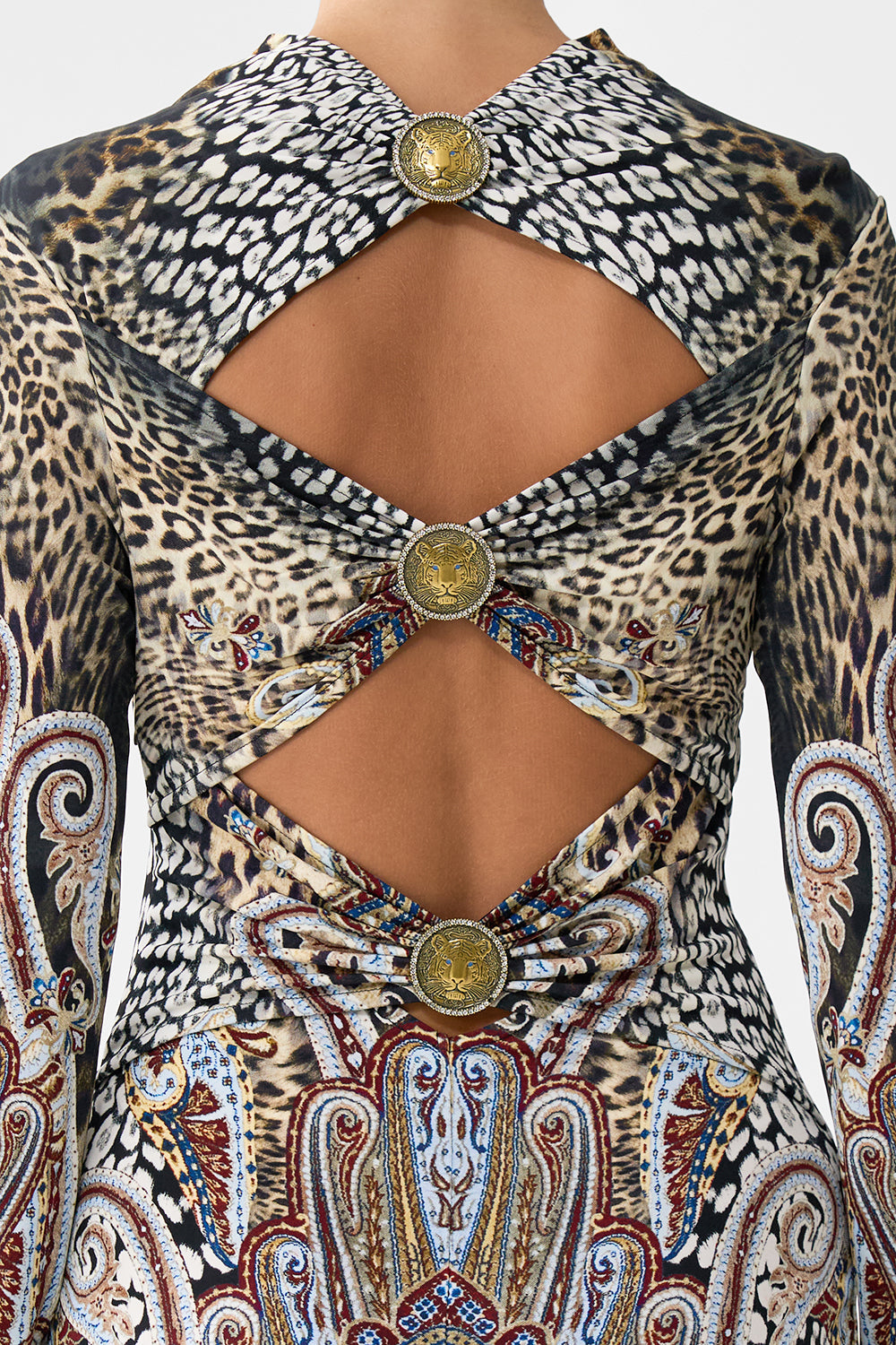 BACK DETAIL JERSEY DRESS ISTANBUL ANIMALIA