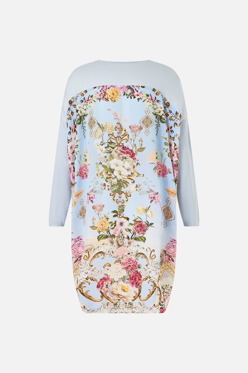 LONG SLEEVE JUMPER WITH PRINT BACK TILED IN TIME