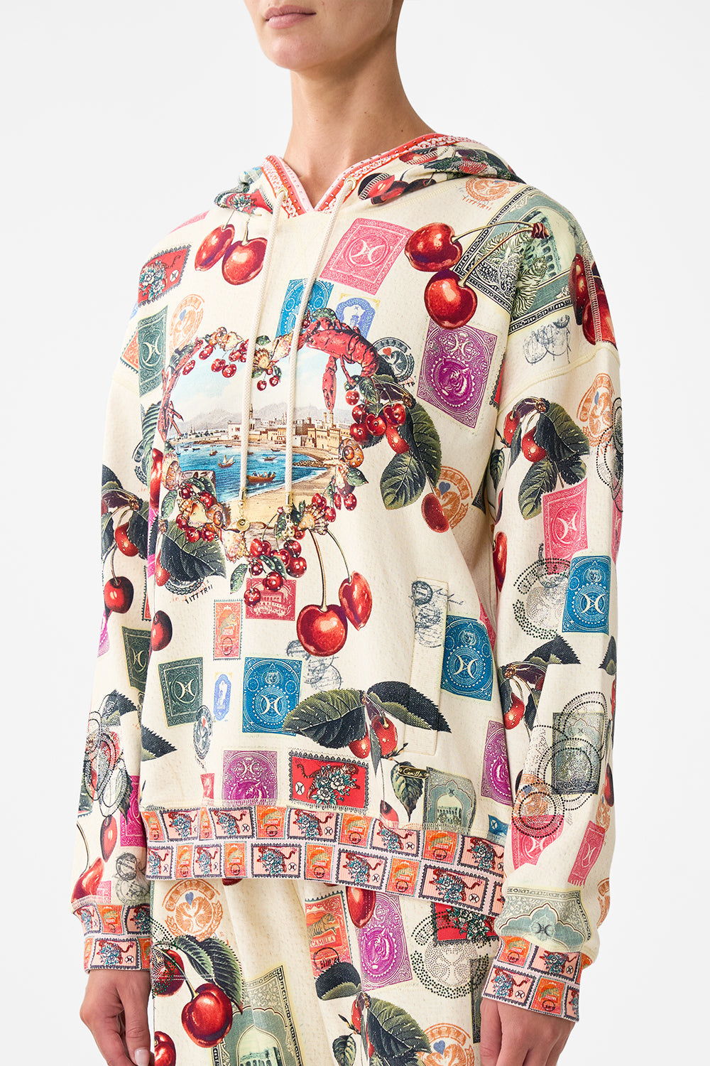 HOODIE WITH SIDE POCKETS NOTES FROM THE ROAD