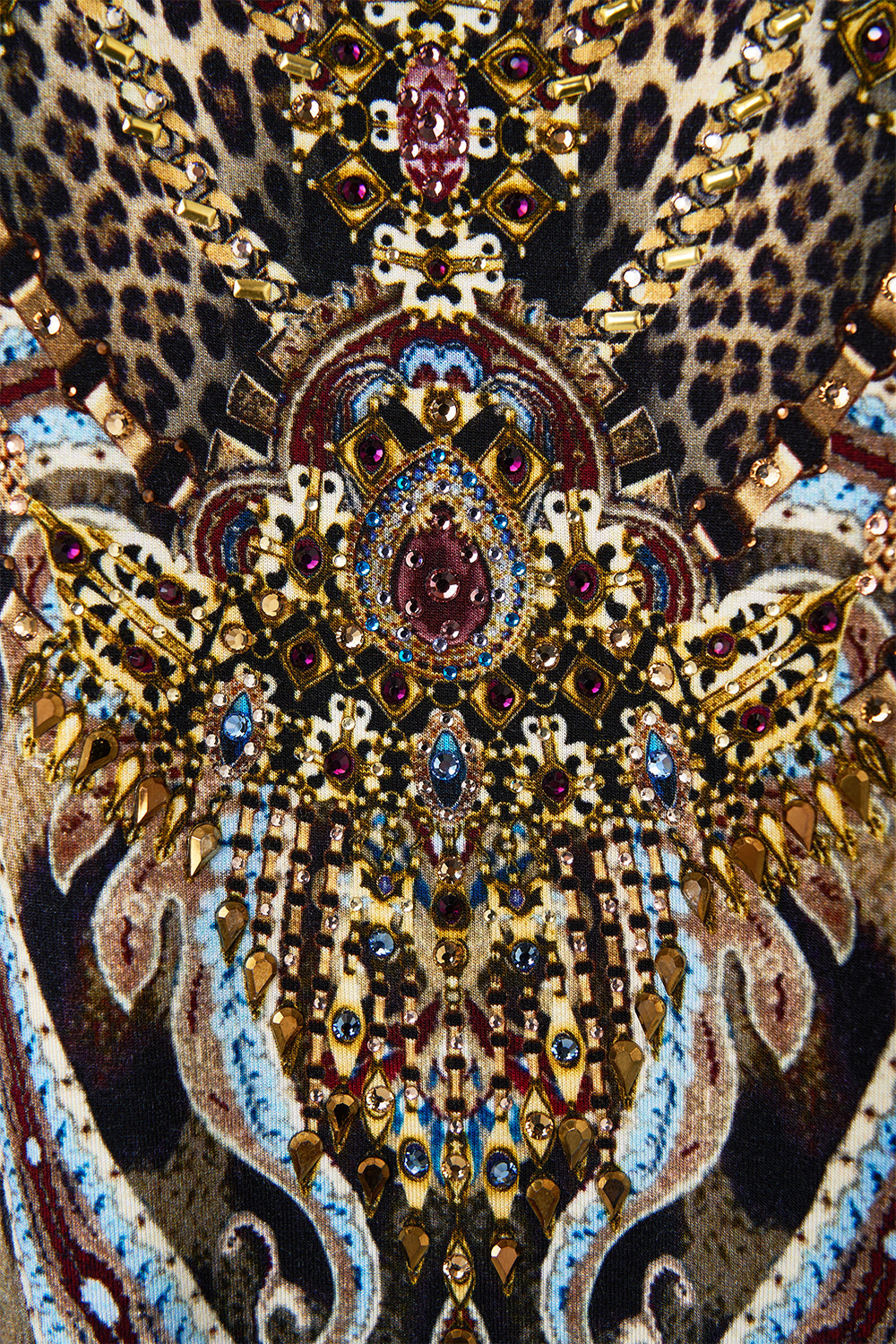 JERSEY SCOOP BACK HEM DRESS ISTANBUL ANIMALIA