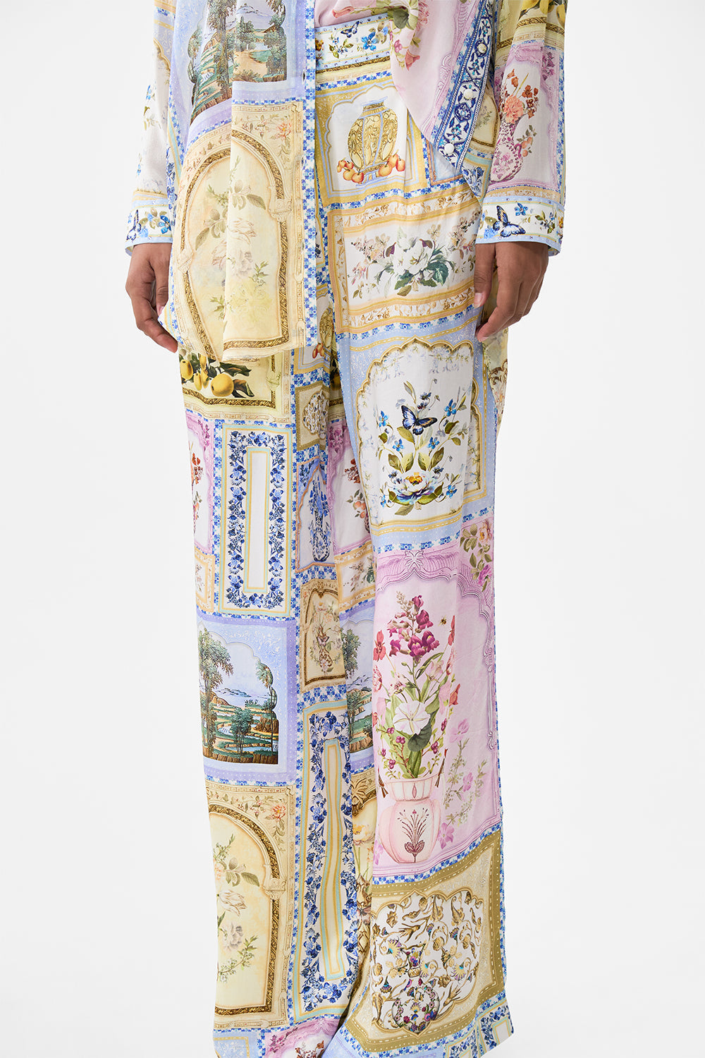 WIDE LEG WAISTED PANT BOTANICAL BALLADS