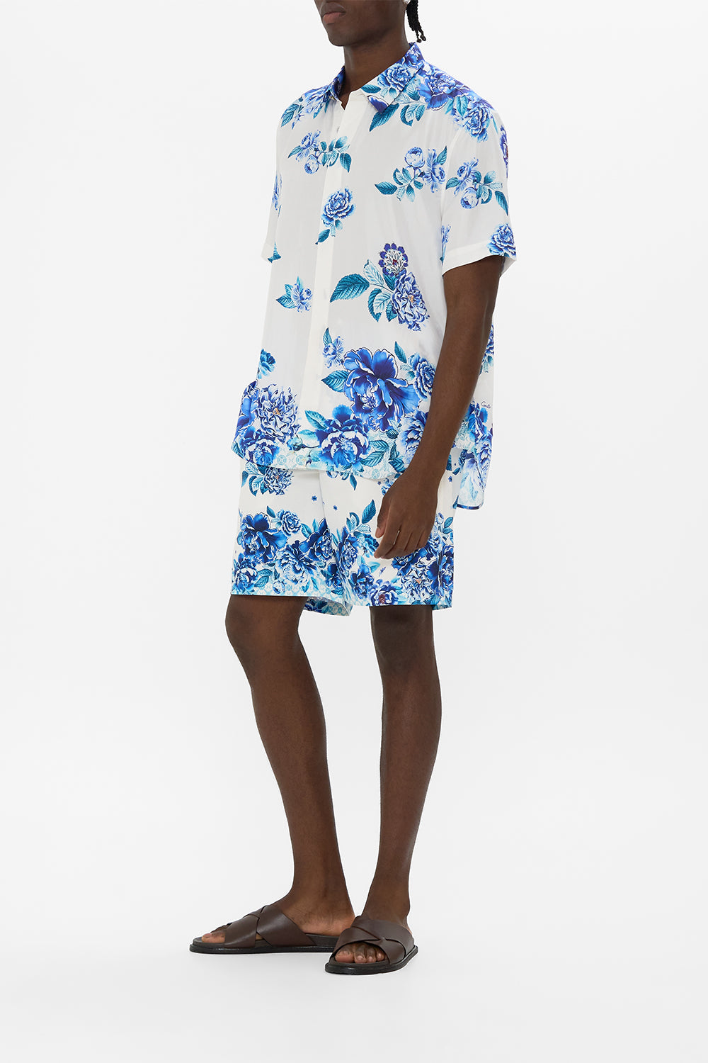 SHORT SLEEVE OVERSIZED SHIRT A CERAMIC GARDEN