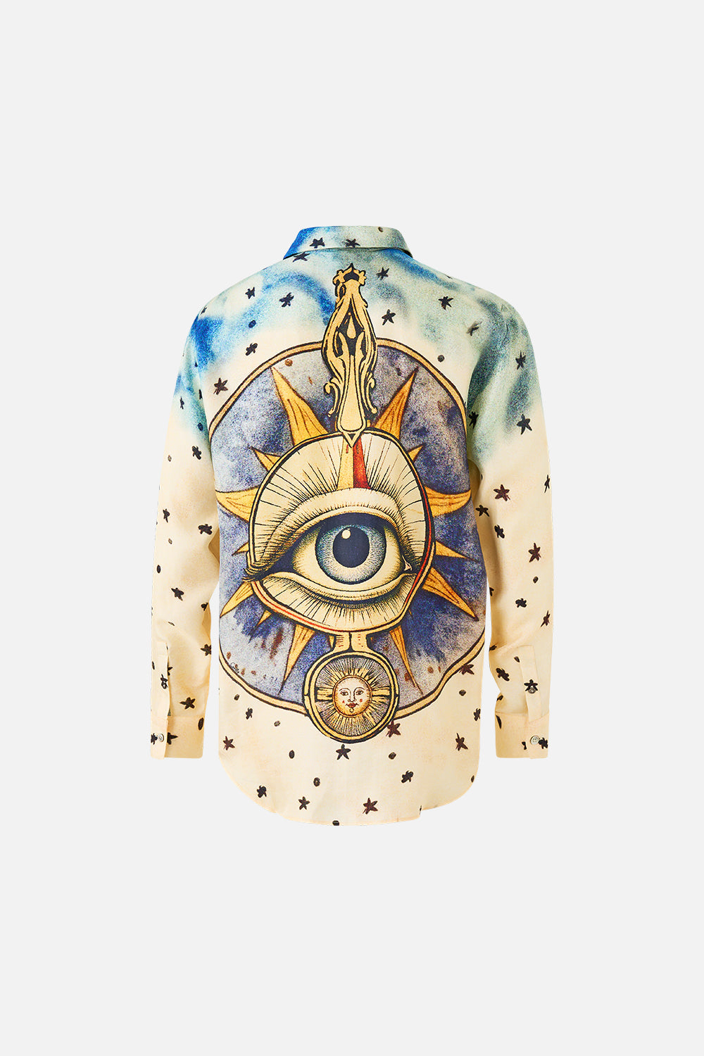 LONG SLEEVE HIDDEN PLACKET SHIRT HOUSE OF HOROSCOPES