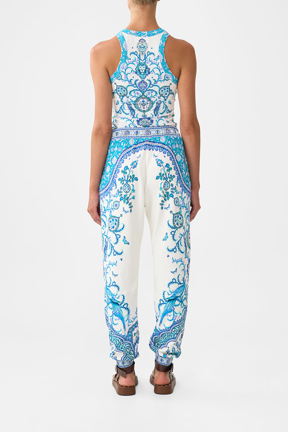 JERSEY TRACK PANT WITH SILK DETAILS ISNIK LULLABY