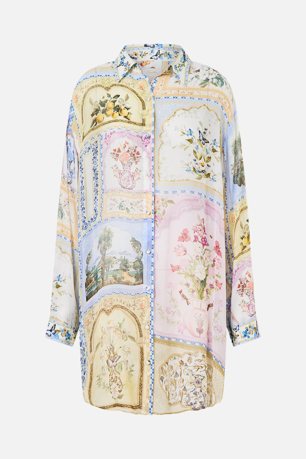 SHIRT TUNIC WITH SIDE BUTTONS BOTANICAL BALLADS