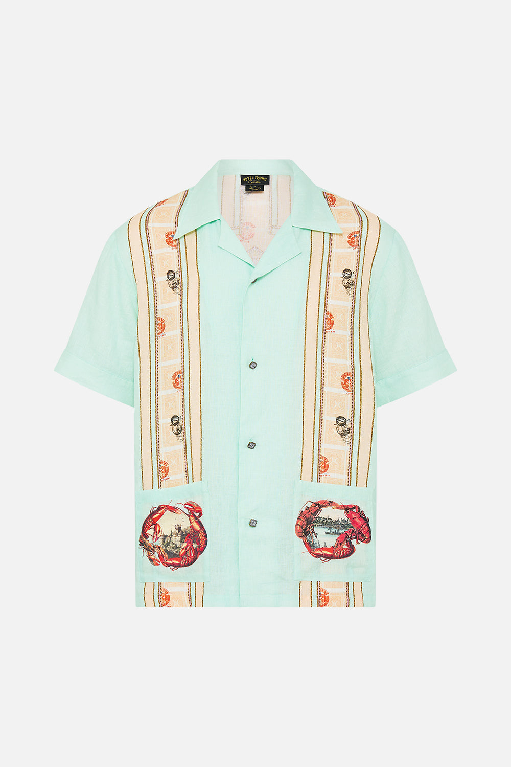 SHORT SLEEVE CABANA SHIRT WITH LOVE FROM TÜRKIYE