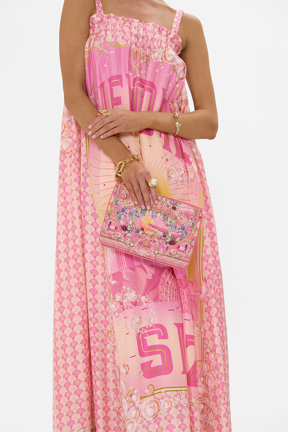 SMALL CANVAS CLUTCH TOTALLY OZMOPOLITAN