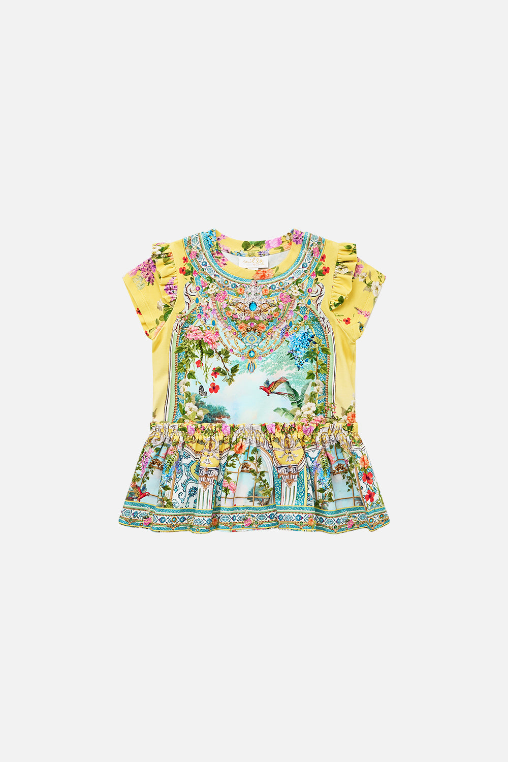 BABIES TEE DRESS WITH FRILL SHOULDER AND HEM TALES OF TOPKAPI PALACE