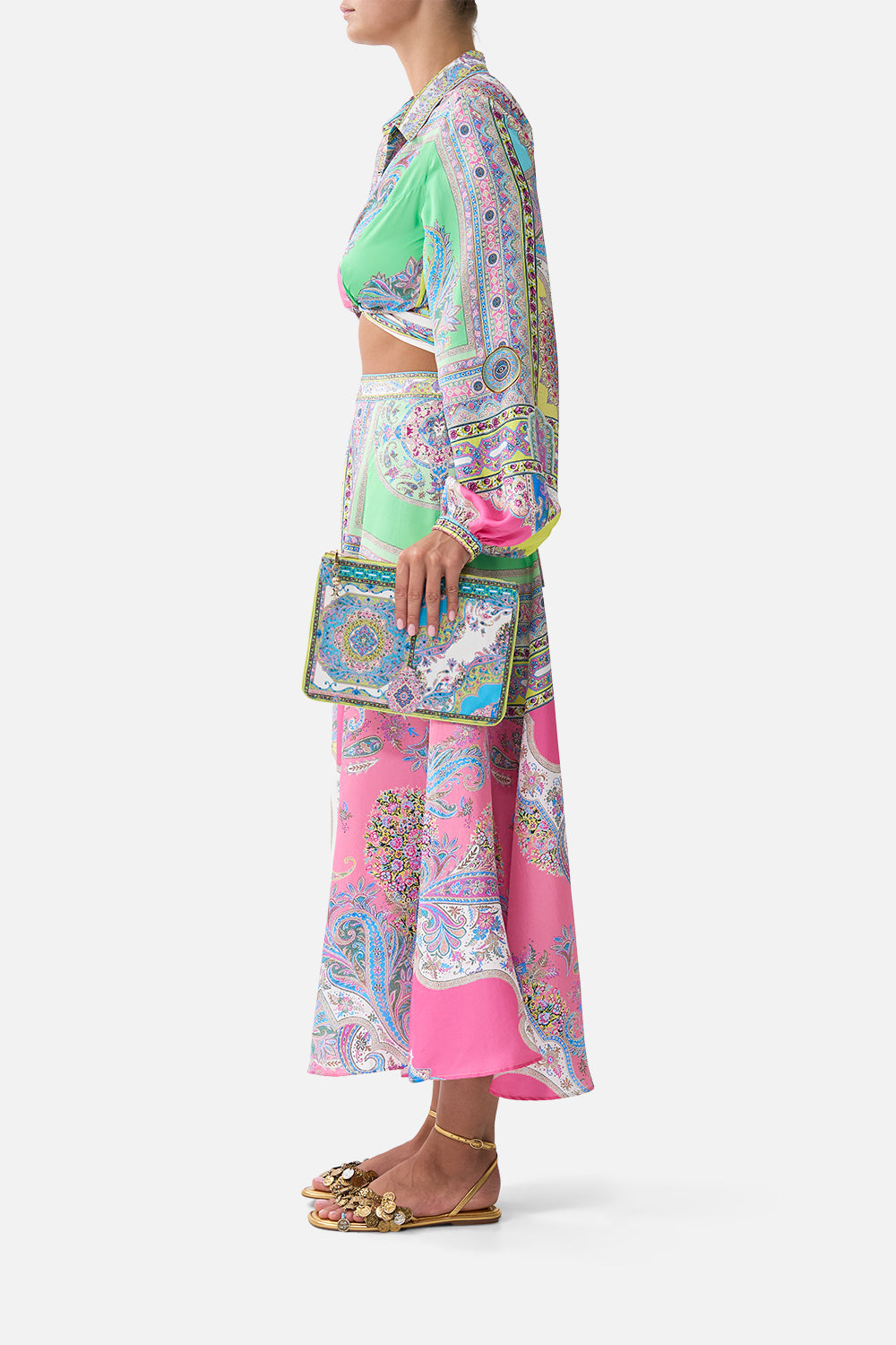 SMALL CANVAS CLUTCH MAGIC CARPET RIDE