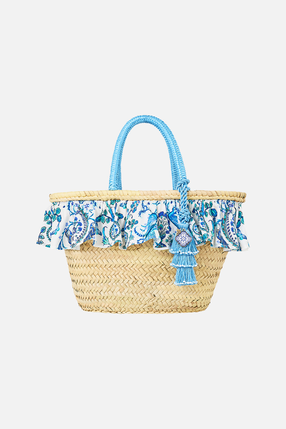 RAFFIA TOTE WITH FRILL EDGE ISNIK LULLABY