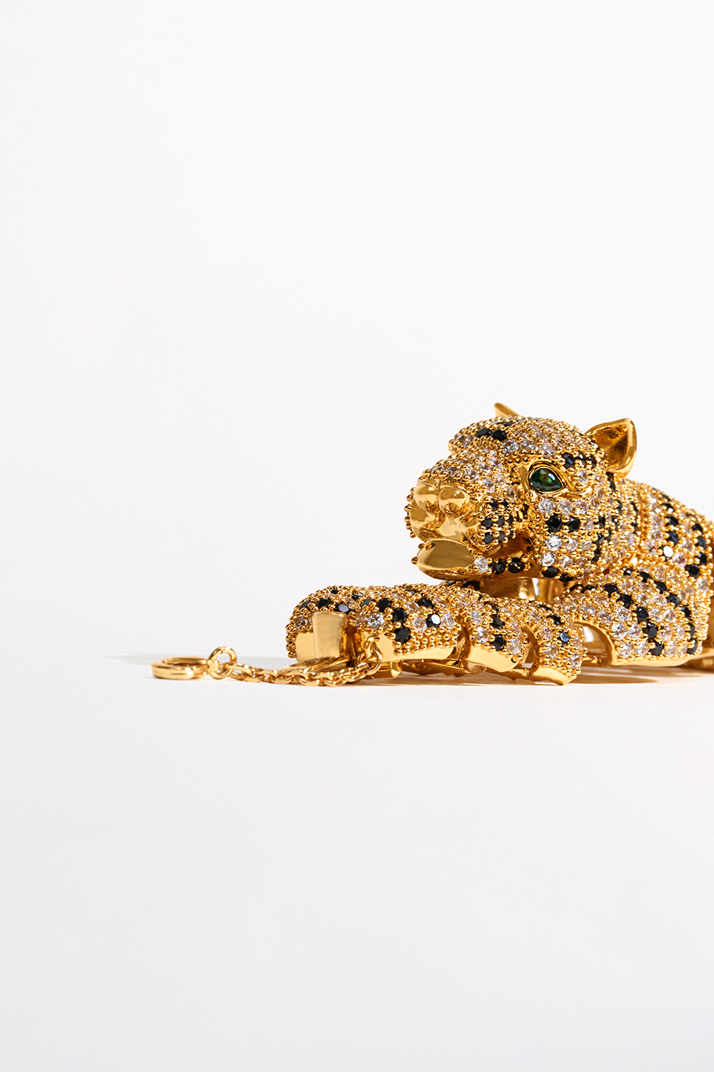 FIERCE FOLKLORE CHEETAH BANGLE GOLD