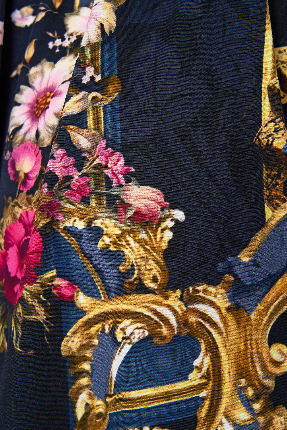 The CAMILLA Puff Sleeve Shirt Dress in our Ornate On A Plate print.