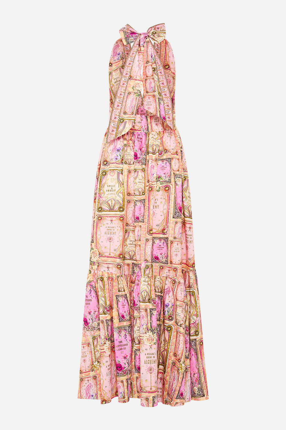 RUFFLE HEM HALTER DRESS TOTALLY OZMOPOLITAN