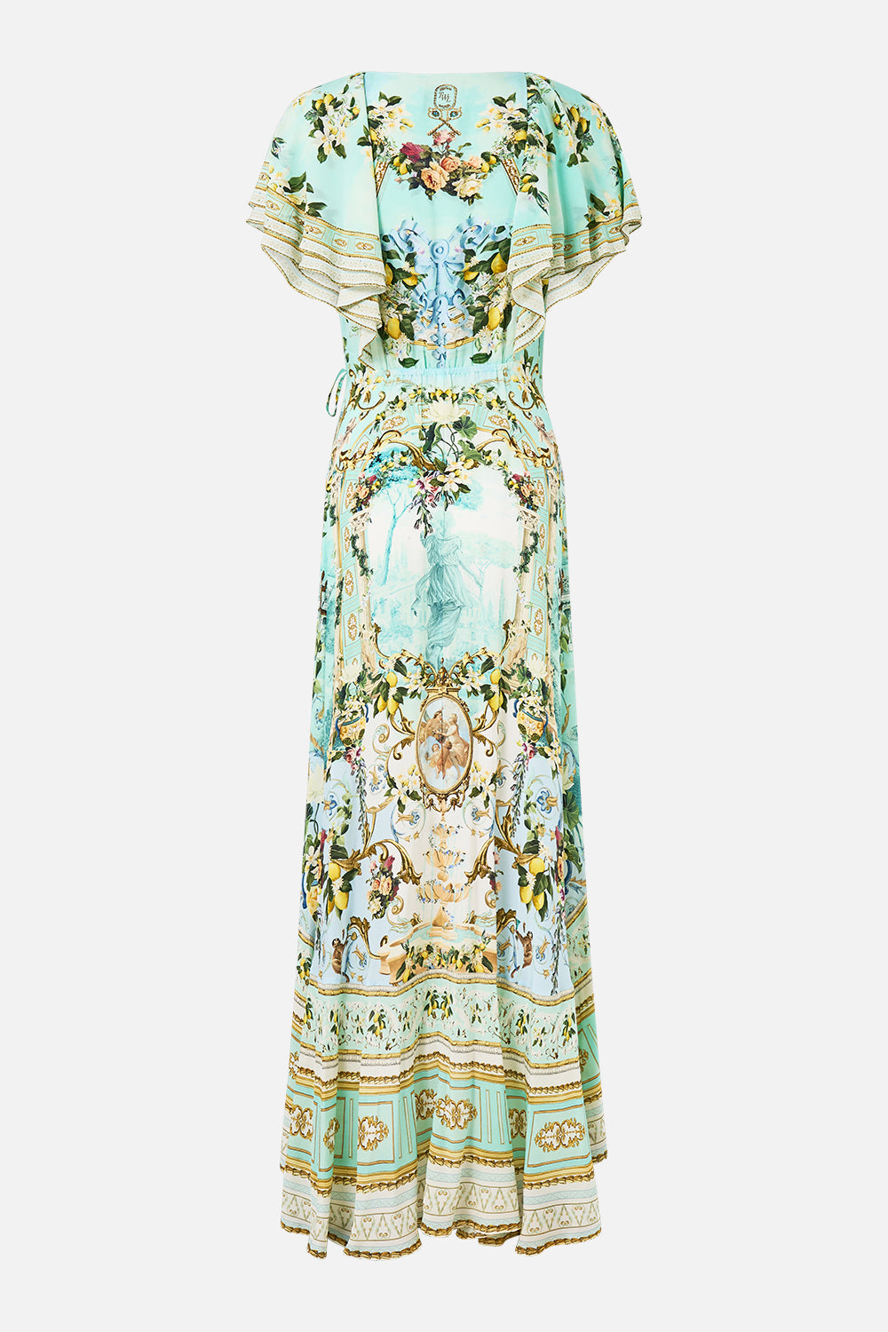 FRILL SLEEVE LONG DRESS VENUS ON A VESPA