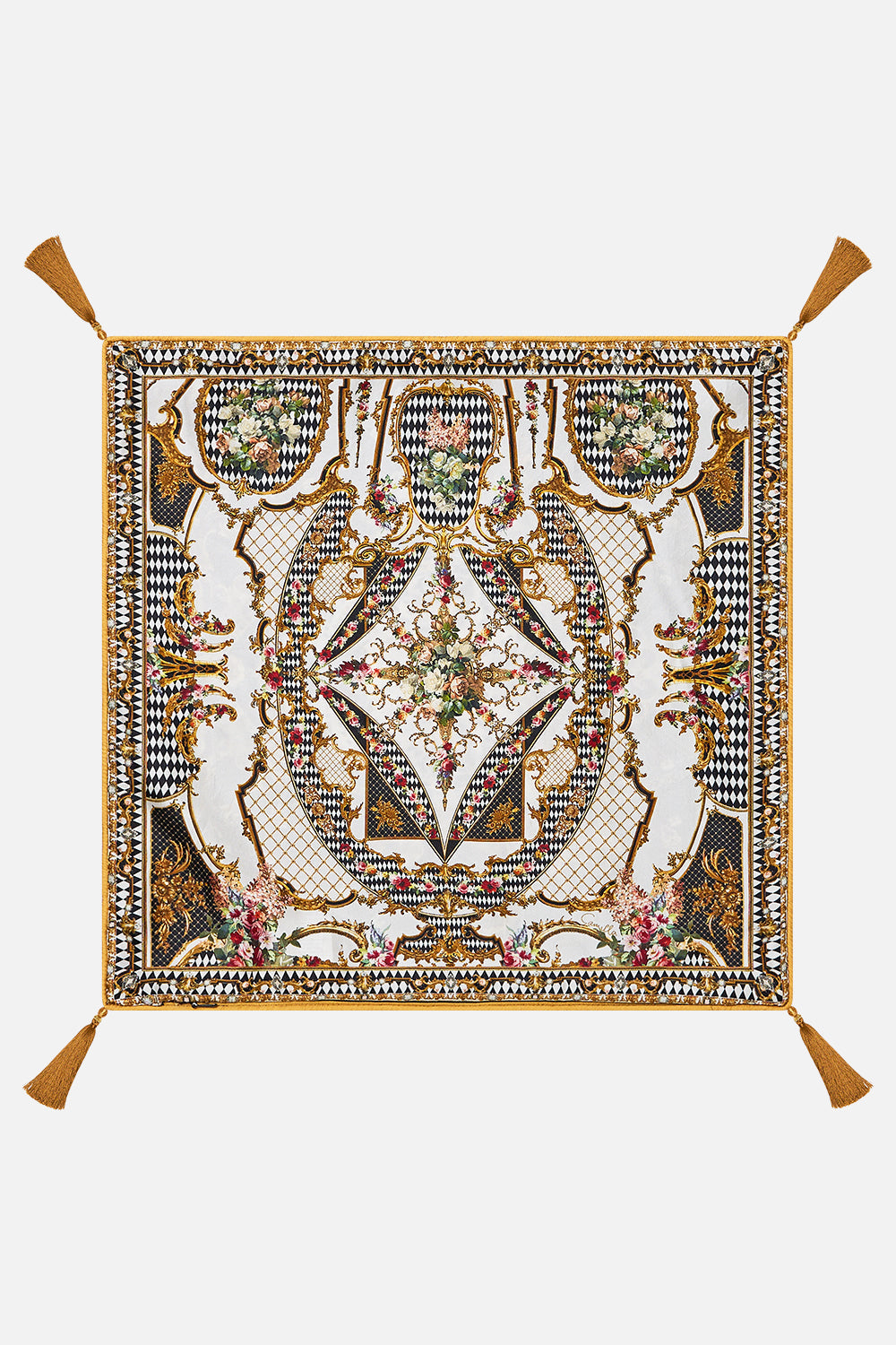 SMALL SQUARE CUSHION BAROQUE AROUND THE CLOCK