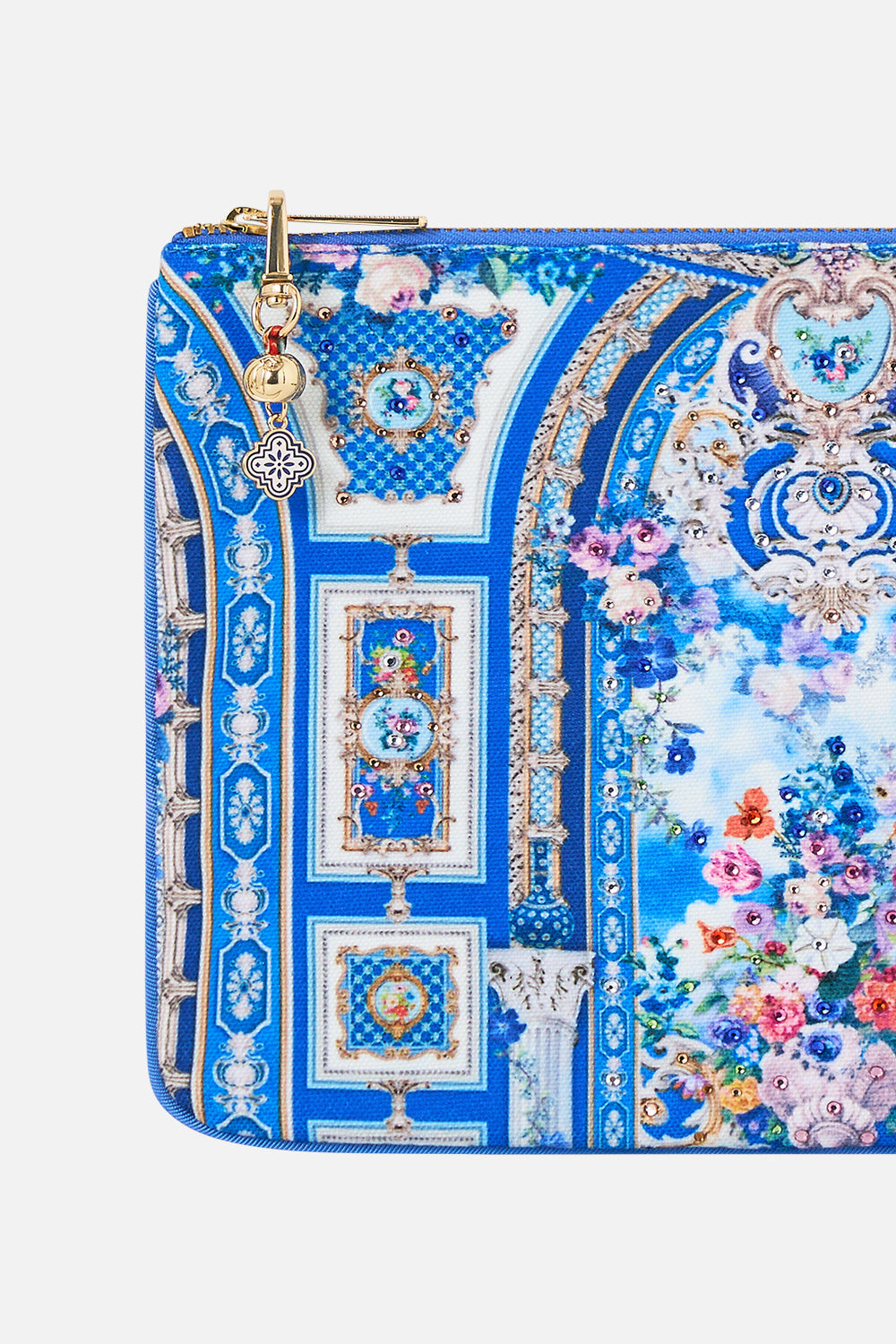 SMALL CANVAS CLUTCH OTTOMAN OPULENCE