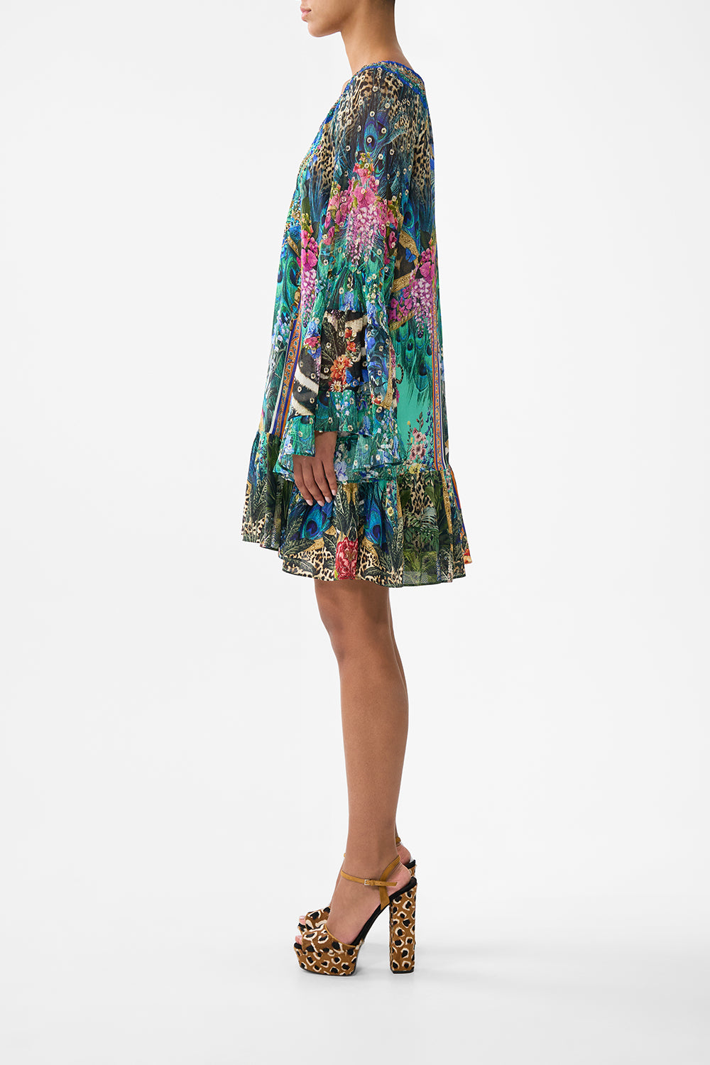 A-LINE FRILL DRESS ANIMAL ALCHEMY