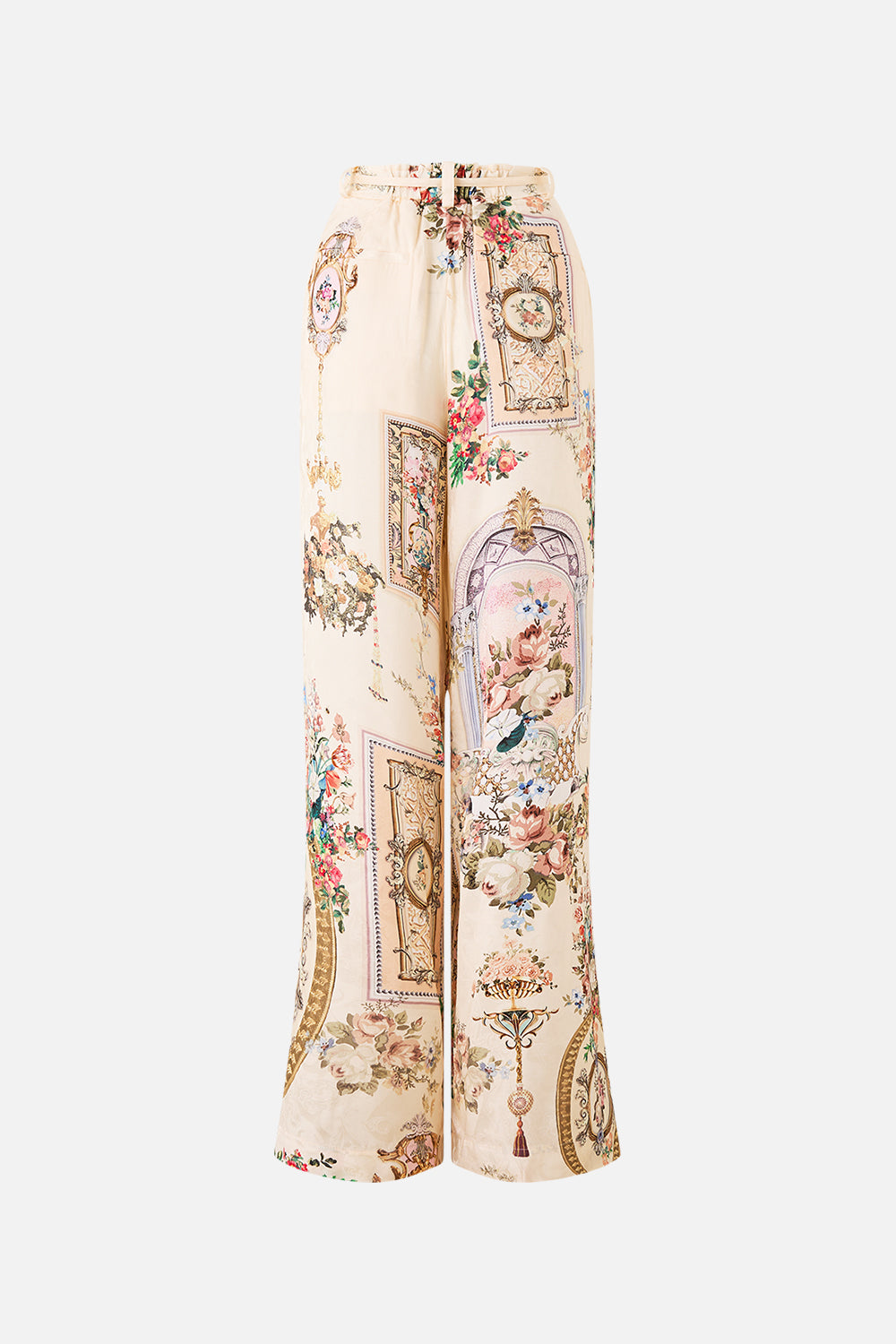 SOFT WIDE LEG PANT WITH TIE DETAIL TWILIGHT IN ISTANBUL