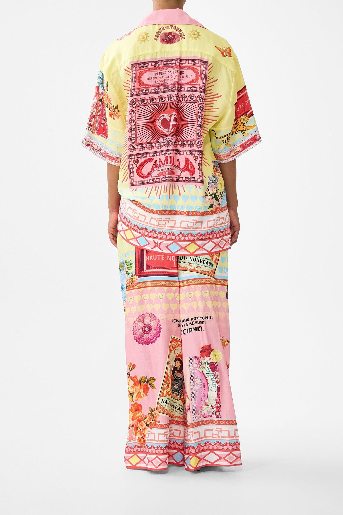 OVERSIZED SHIRT WITH POCKET COLLAGE KINGDOM