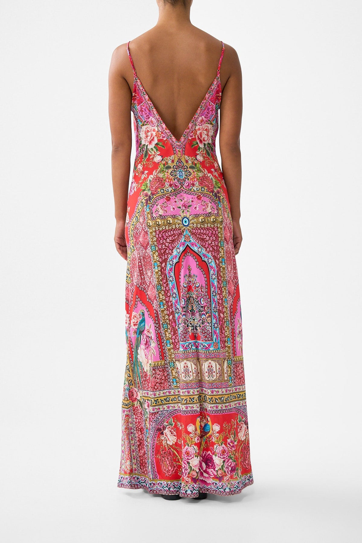 V-NECK FULL LENGTH BIAS SLIP DRESS HEIRLOOM EMPIRE