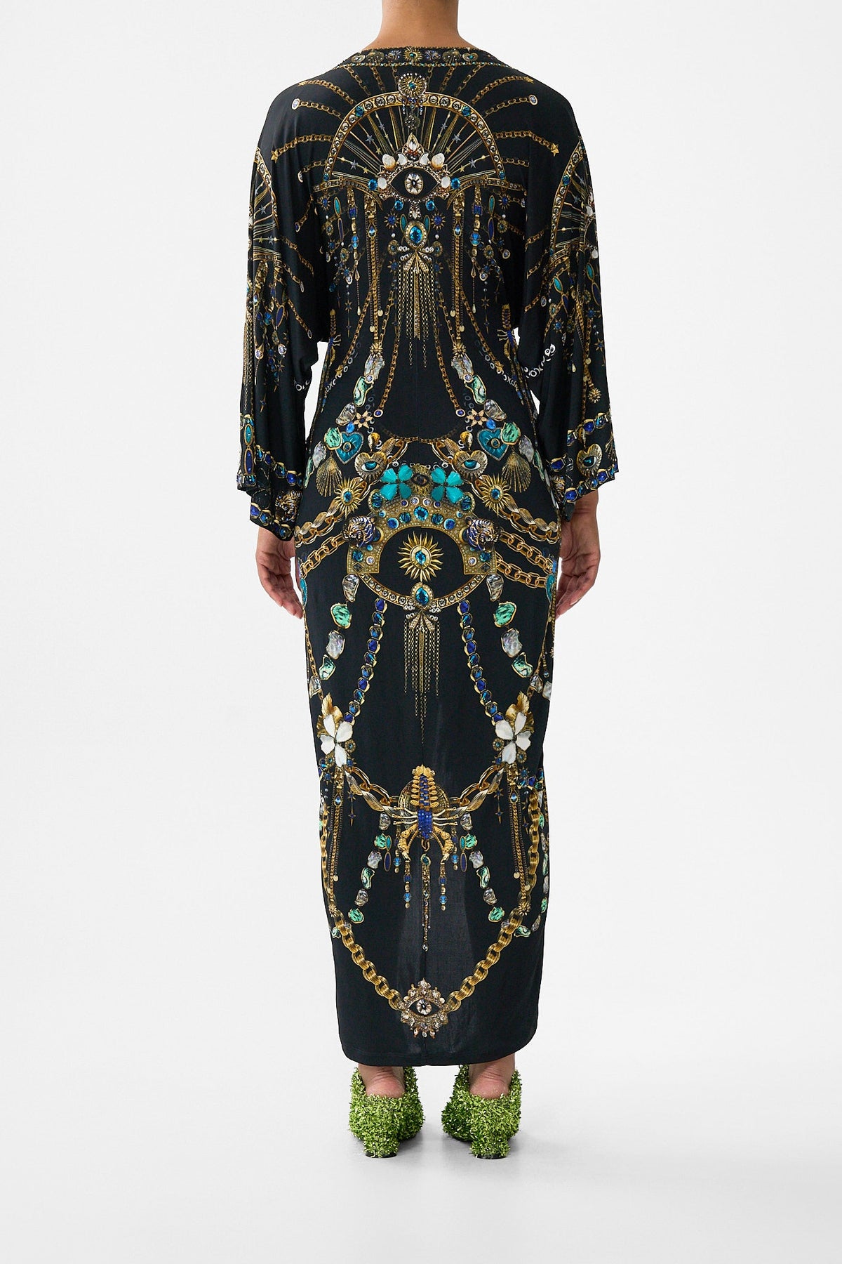 LONG SPLIT FRONT TWIST DRESS AMULETS AND ALCHEMY