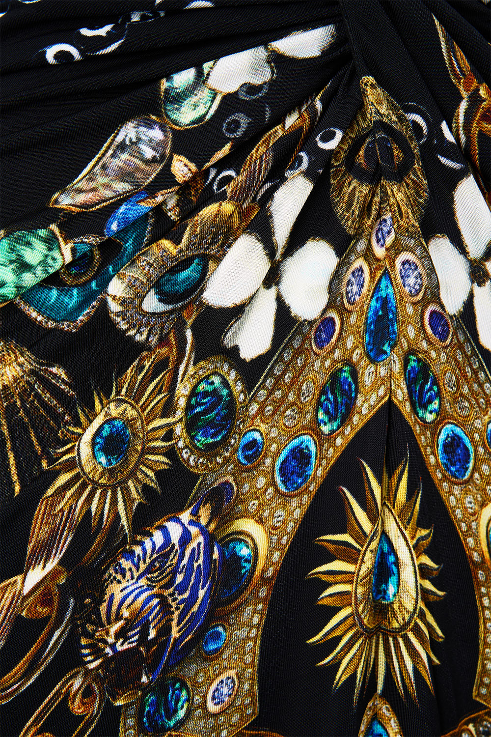 LONG SPLIT FRONT TWIST DRESS AMULETS AND ALCHEMY