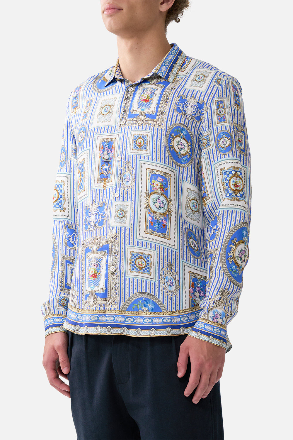 LONG SLEEVE COLLARED SHIRT OTTOMAN OPULENCE