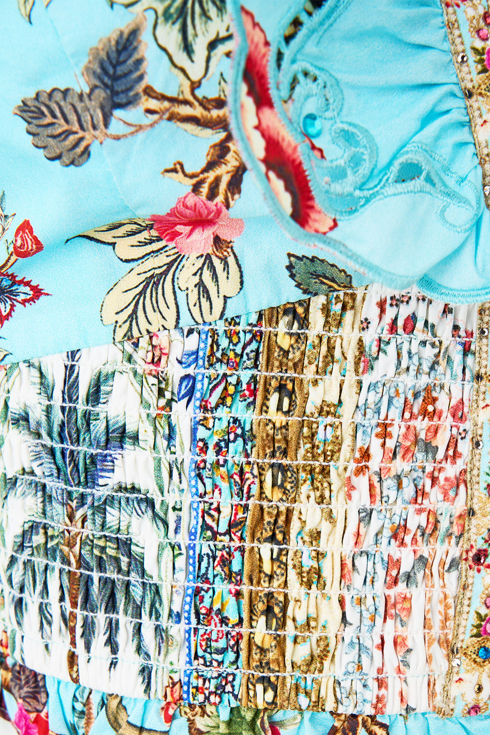 DEEP V-FRILL SHORT SLEEVE TOP SULTANS AND QUEENS