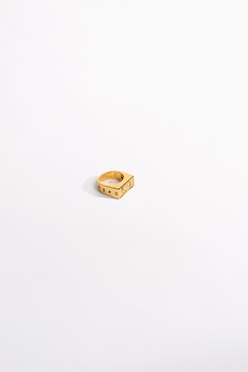 GYPSET GLITTERATI BAR RING SET GOLD