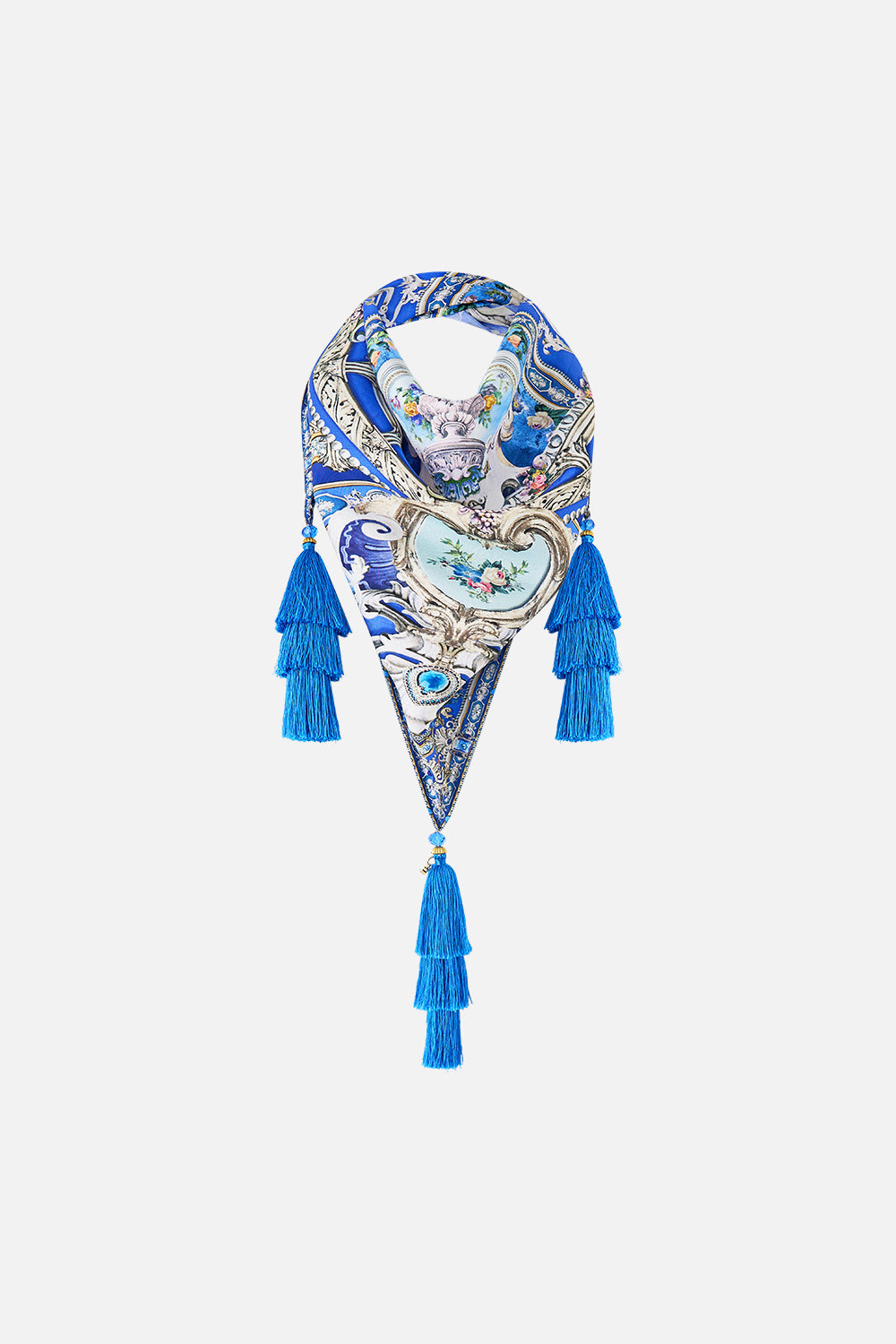 TRIANGLE SCARF WITH TASSELS OTTOMAN OPULENCE