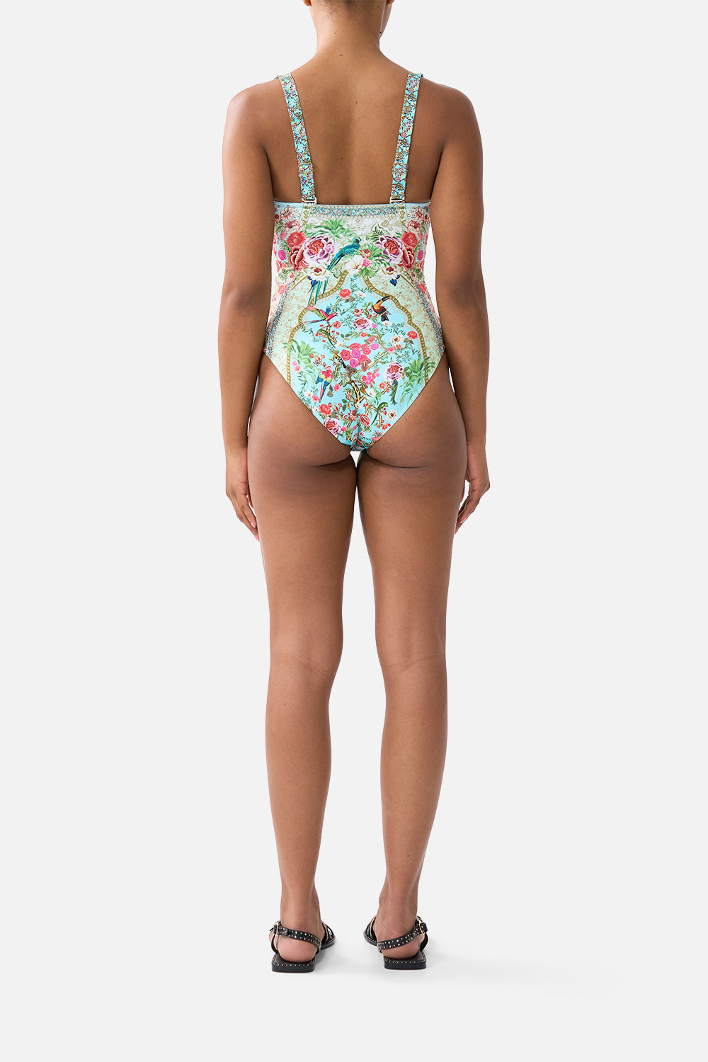 LACE UP UNDERWIRE MOULDED CUP ONE PIECE SULTANS AND QUEENS