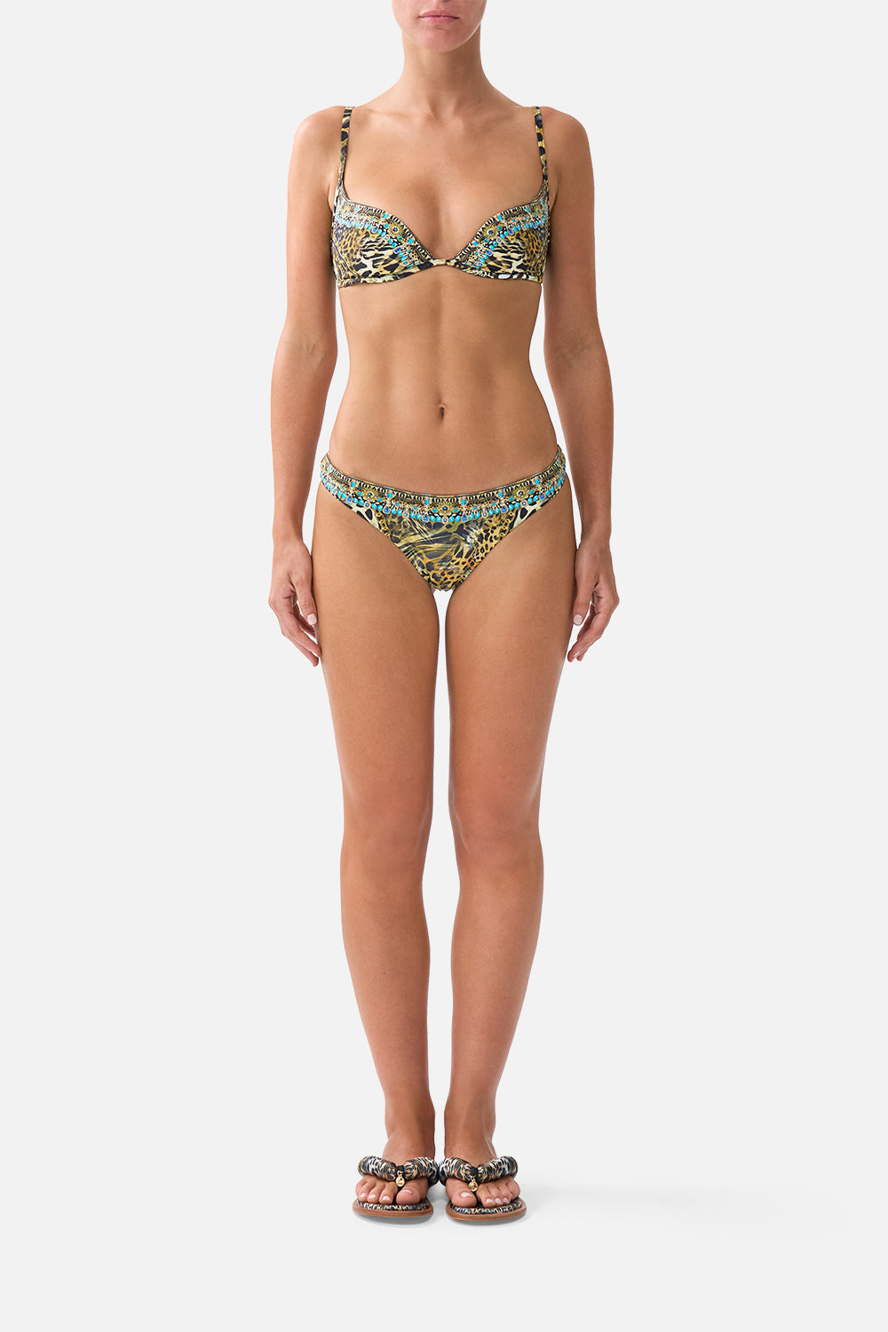 CONTINUOUS UNDERWIRE BIKINI TOP FELINE FOLKLORE