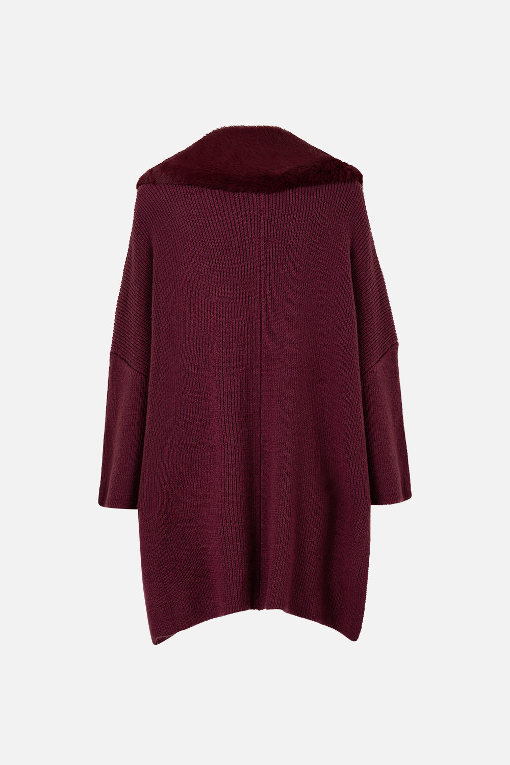 KNIT RELAXED LAYER WITH FAUX FUR IF THESE TILES COULD TALK