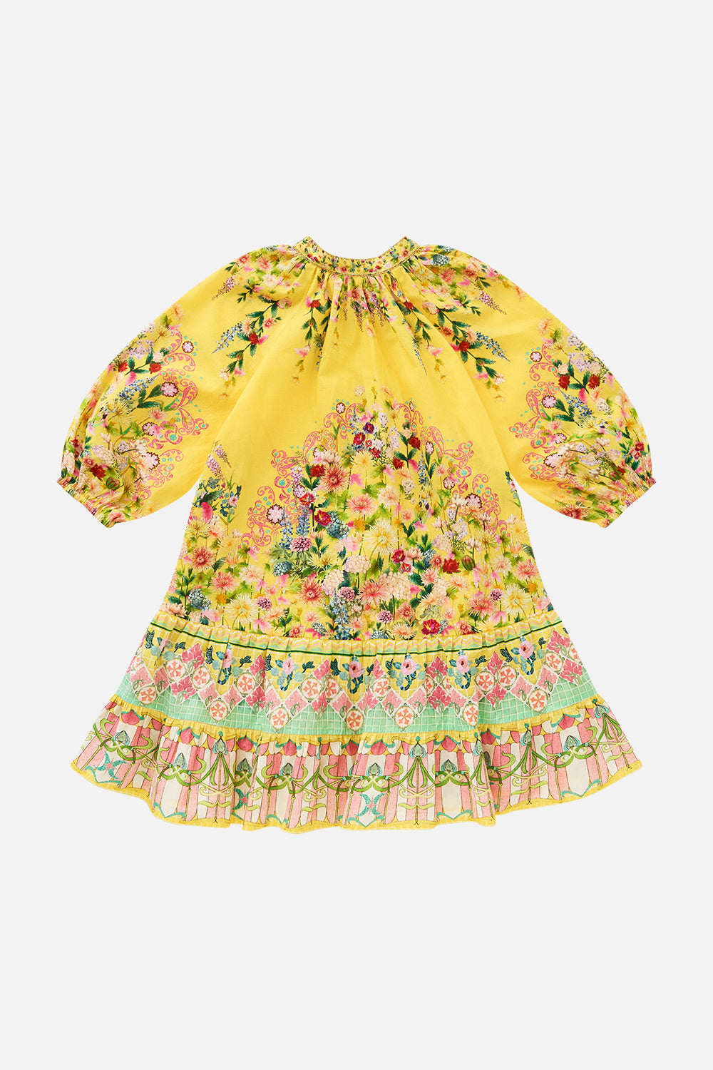 KIDS SHIRT MINI DRESS WITH PUFF SLEEVE LADY LIMONADA