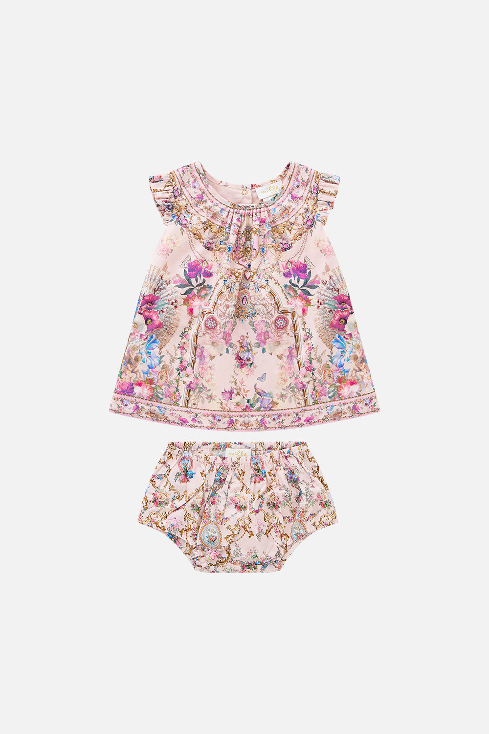 BABIES FRILL SLEEVE TOP AND BLOOMER SET CASA DE FIERAS