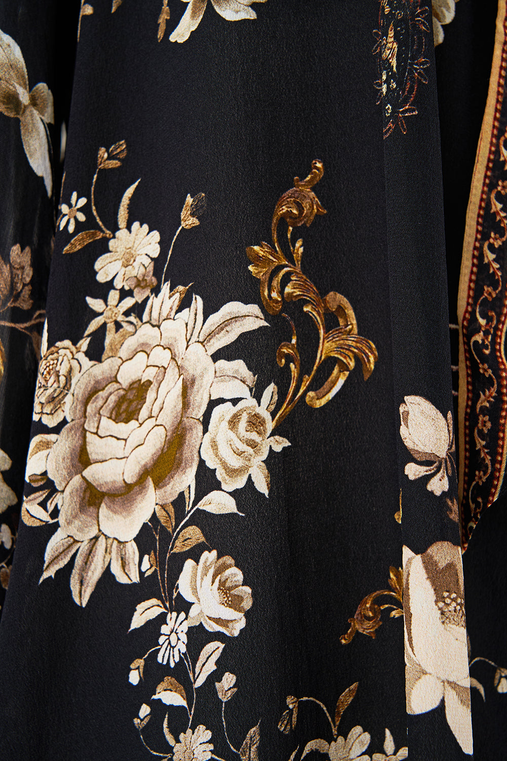 DETACHABLE PUSSY BOW RAGLAN BLOUSE FLAMENCO FOLKLORE