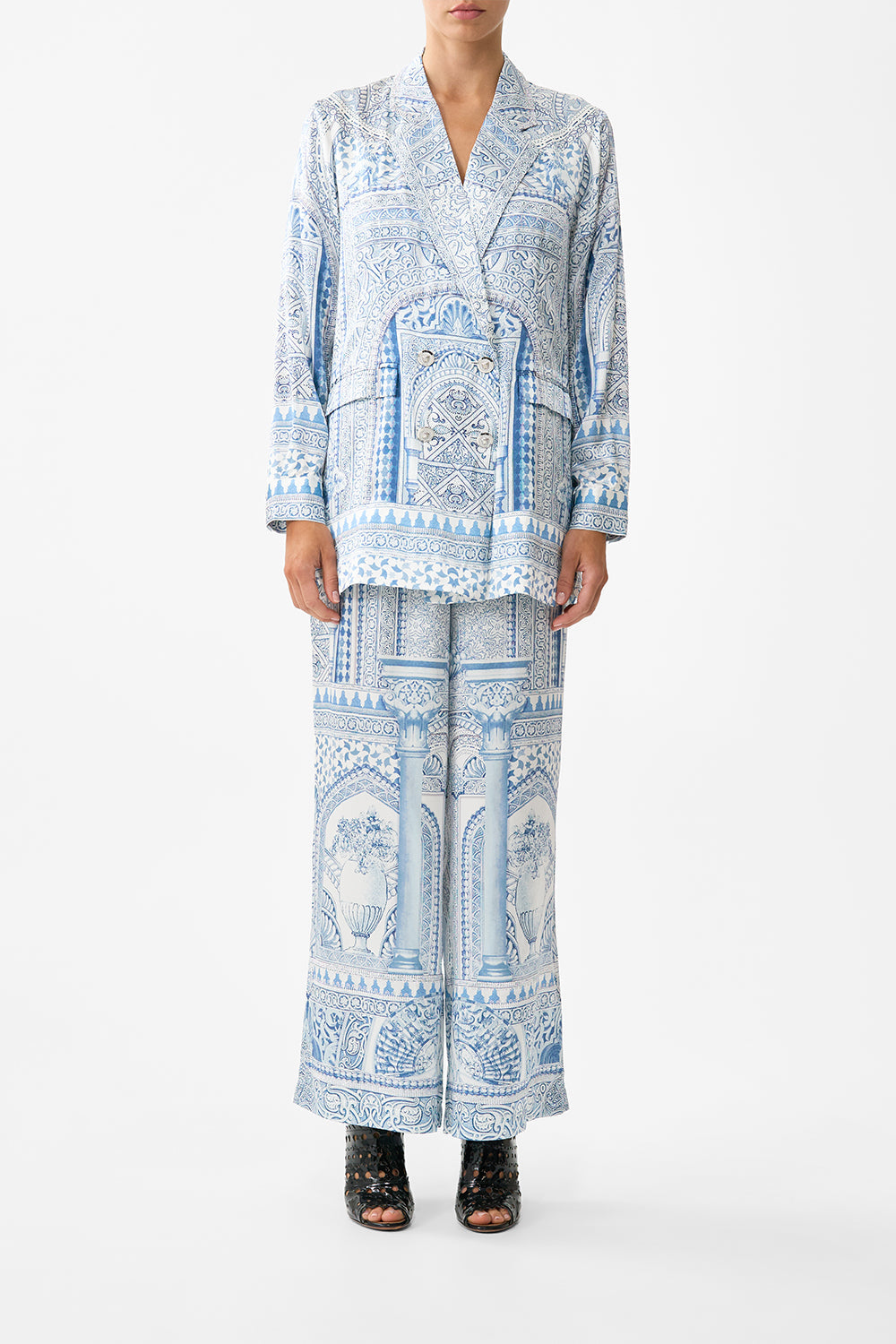 DOUBLE BREASTED SOFT JACKET THE HUM OF THE ALHAMBRA