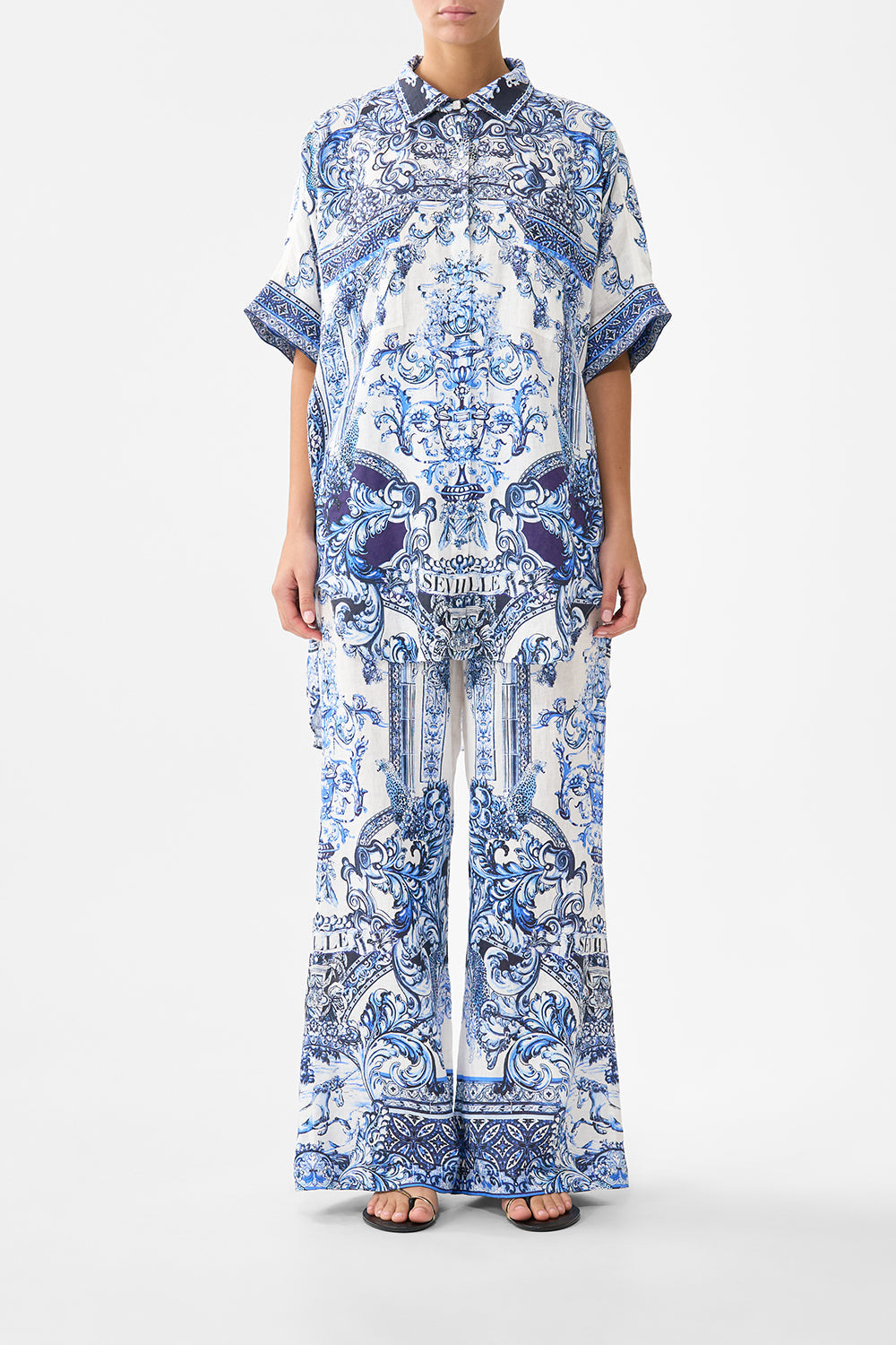 MINIMAL WIDE LEG PANT A TILED WONDERLAND