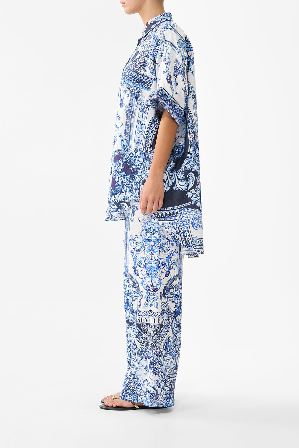 MINIMAL WIDE LEG PANT A TILED WONDERLAND