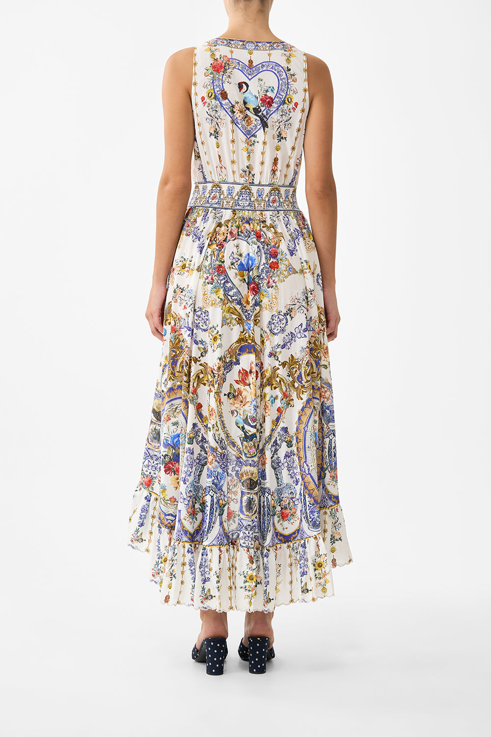 V NECKLINE HIGH LOW DRESS THE POTTERY PARLOUR
