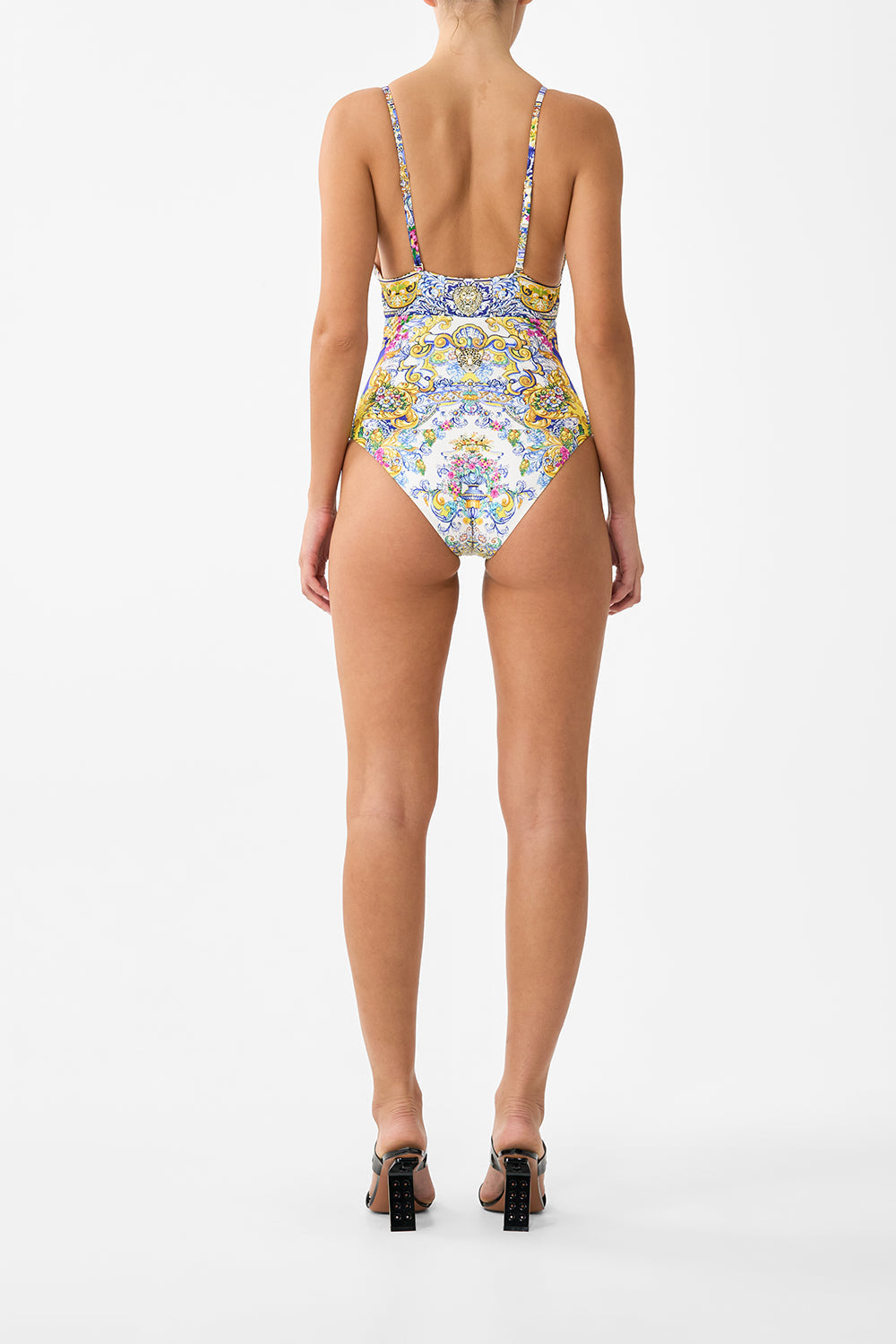 HIGH TRI ONE PIECE WITH EYELET TIE FRONT TRIM ESPAÑA NIRVANA