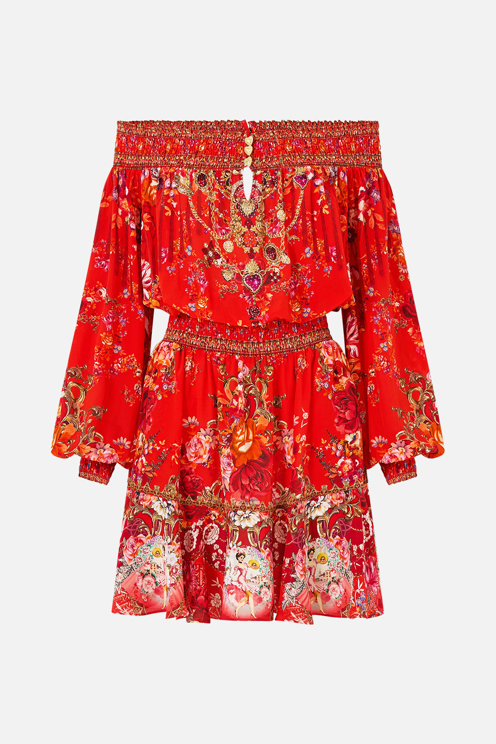 OFF SHOULDER SHORT DRESS OLÉ OLÉ